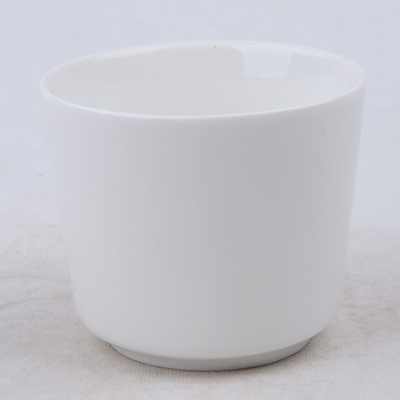 o branco 7oz liso Scented o potenciômetro cerâmico natural da vela da soja para dormir