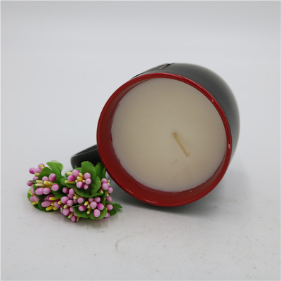 Vela Scented do copo de chá de Matte Black Ceramic Citronella Candle