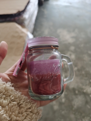 Cera Mason Jar Custom Scented Candle bonito da soja da casa do aroma com punho