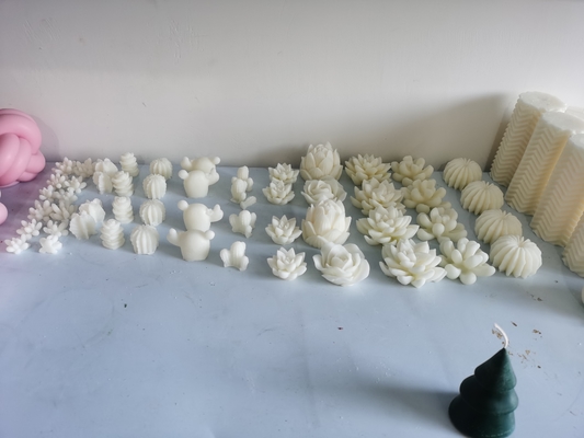 Formas diferentes personalizadas de Shell Flower Paraffin Wax Candle