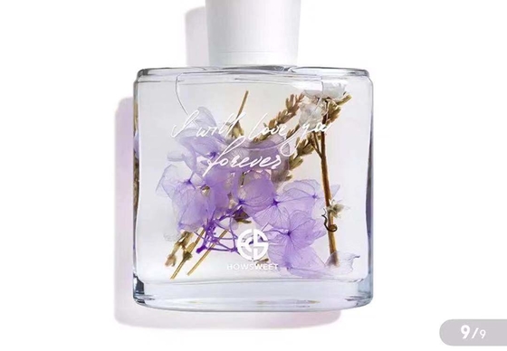Aroma Reed Diffuser 100ml do perfume da sala com a decoração secada das flores